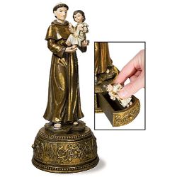 St. Anthony with Drawer Statue | Custom Rosaries and Religious