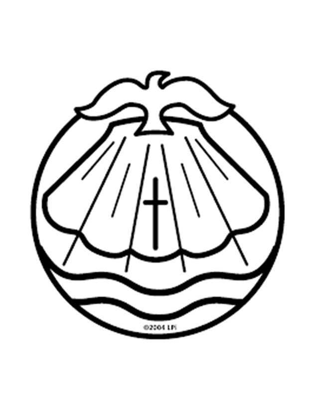 Baptism Shell Line Drawing Baptism Shell Clip Art