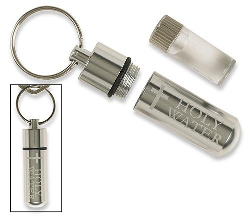 Holy water bottle keychain clearance